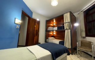 quarto compartilhado 4 camas bambu hostels foz do iguacu